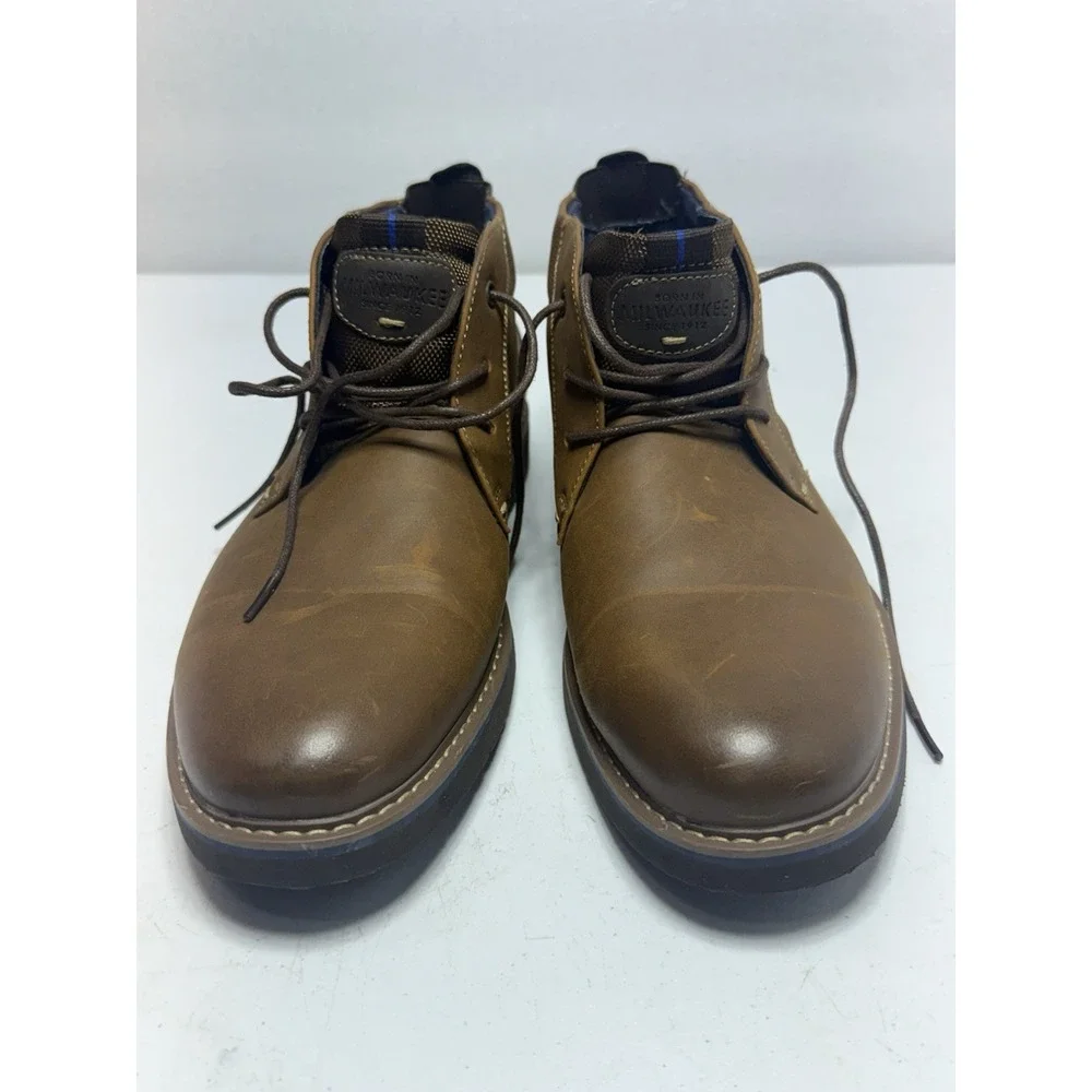 Nunn Bush Men's Circuit‎ Plain Toe Lace-Up Oxford Brown Size 8.5M
